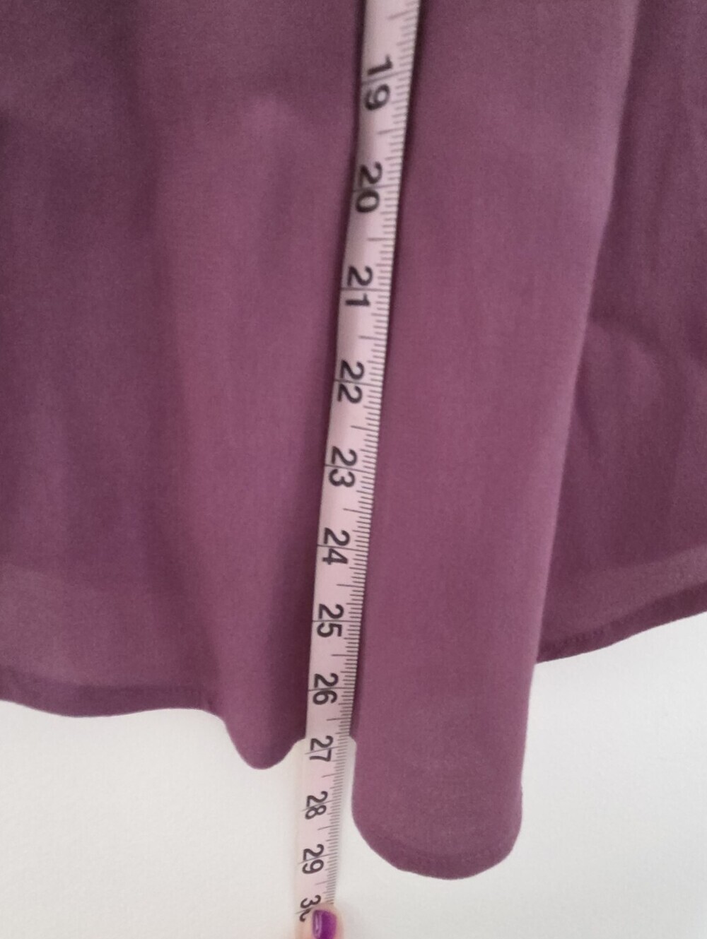 NWT 41 Hawthorne Sleeveless Sheer Blouse Large- Plum Button Up - Picture 5 of 8